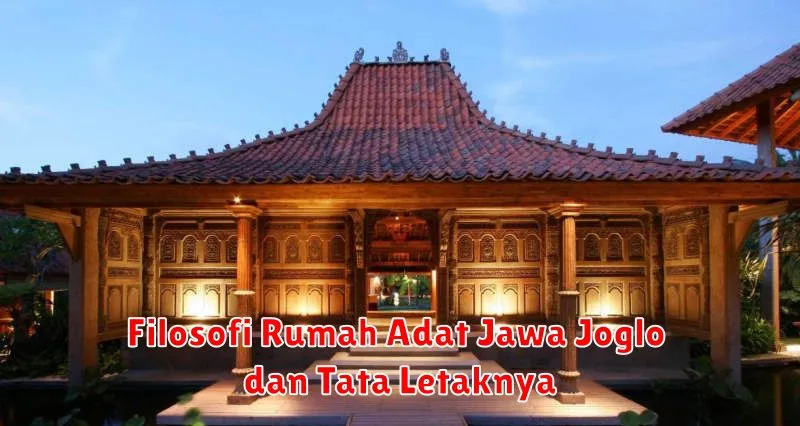 Filosofi Rumah Adat Jawa Joglo dan Tata Letaknya